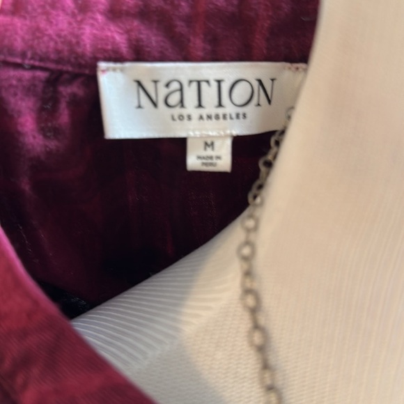 Nation LTD May Pim Cotton Plaid Flannel Top, Medium, NWT - Picture 8 of 12